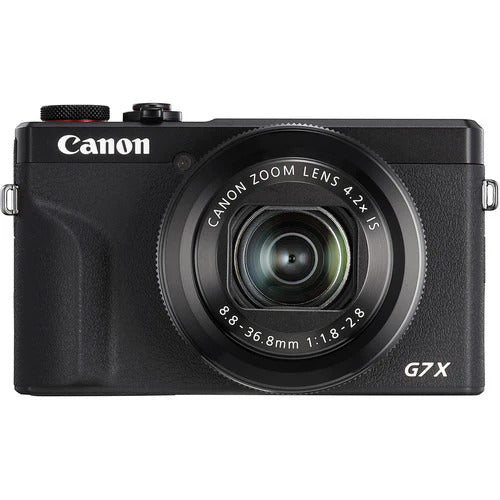 Canon PowerShot G7 X Mark III Premium Compact Camera – 20.1MP CMOS Sensor, 4K Video, 4.2x Optical Zoom, Flip Touchscreen & Wireless Connectivity